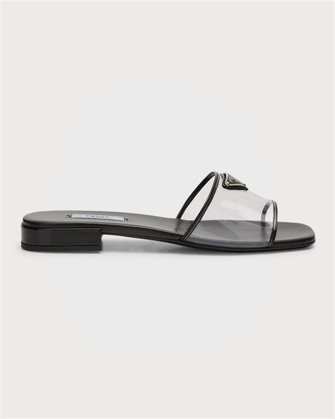 prada shoes sandals flat|Prada transparent sandals.